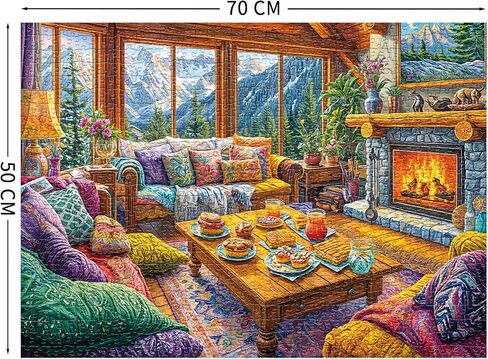 Forest House Puzzles for Adults 1000 Piece, Jigsaw Puzzles for Adults, Adult Challenging Game Toys, Impossible Puzzle, Family Decoration Puzzle in Saudi Arabia