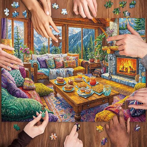 Forest House Puzzles for Adults 1000 Piece, Jigsaw Puzzles for Adults, Adult Challenging Game Toys, Impossible Puzzle, Family Decoration Puzzle in Saudi Arabia
