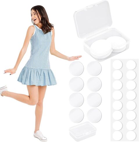 Honeydak 8 Pcs Dress Weights for Hem Invisible Reusable Hem Weights for Wind Secure Skirt Fit Stick on Adhesive for Garment Skirt Dress in Saudi Arabia