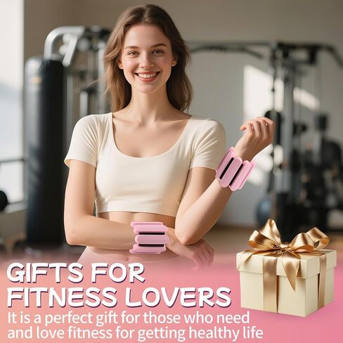 Wrist Weights – Adjustable Ankle Wrist Weights for Women & Men – Set of Weighted Bangles 2 lbs (1 lb Each) | Arm and Leg Weights for Pilates, Yoga, Running & Walking in Kuwait