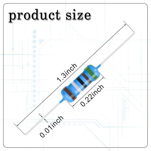 150pcs 30K ohm Resistor 1/4w (0.25 watt) Metal Film Fixed Resistors ±1% Tolerance,Multiple Values Optional in Kuwait
