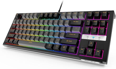 NPET CR108 RGB Gaming Keyboard and Mouse Combo, 108 Keys Swappable Custom Wired Mechanical Keyboard, Linear Red Switches, 7200DPI Adjustable Gaming Mouse for PC Mac Xbox Gamer (108 Keys, Black Grey) in Saudi Arabia