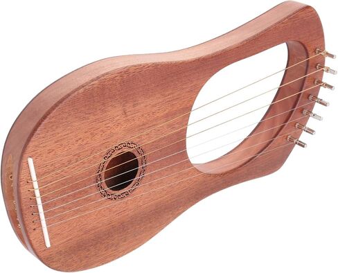 Restokki lyre Harp Rosewood Stable String Portable Transl Wooden 7 Metal String sterm in Saudi Arabia