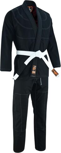 - Samurai oni inner مسامي للمحترفين البرازيلي Jiu Jitsu BJJ Kimono GI للجنسين - حزام مشمولة in Kuwait