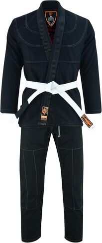 - Samurai oni inner مسامي للمحترفين البرازيلي Jiu Jitsu BJJ Kimono GI للجنسين - حزام مشمولة in Kuwait