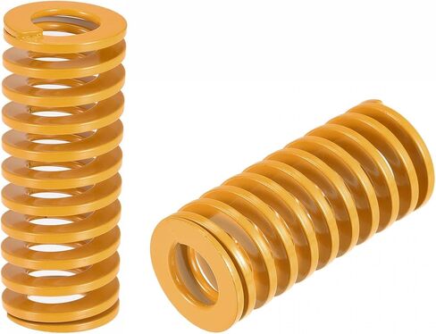 UXCELL 3D الطابعة يموت زنبرك ، 25 مم OD 60MM الطول 2PCS حلزوني ختم الحمل الحمولة انضغاط القالب يموت الينابيع لجزء 3D الطابعة الكهربائية ، الأصفر in Saudi Arabia