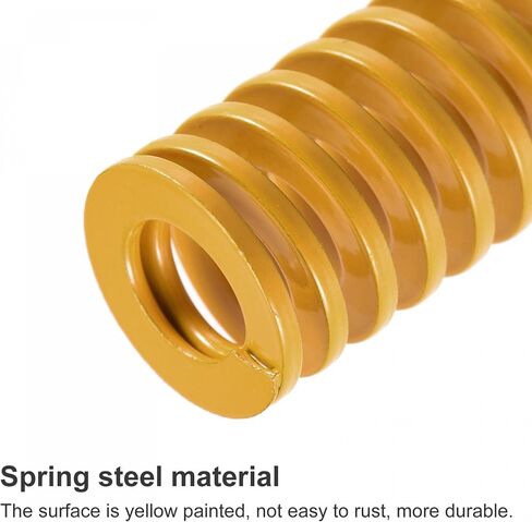 UXCELL 3D الطابعة يموت زنبرك ، 25 مم OD 60MM الطول 2PCS حلزوني ختم الحمل الحمولة انضغاط القالب يموت الينابيع لجزء 3D الطابعة الكهربائية ، الأصفر in Saudi Arabia