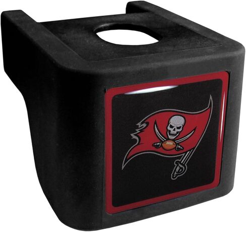 Siskiyou Sports NFL Tampa Bay Buccaneers Shin Shield Cload V Hitch Cover ، Black in Saudi Arabia