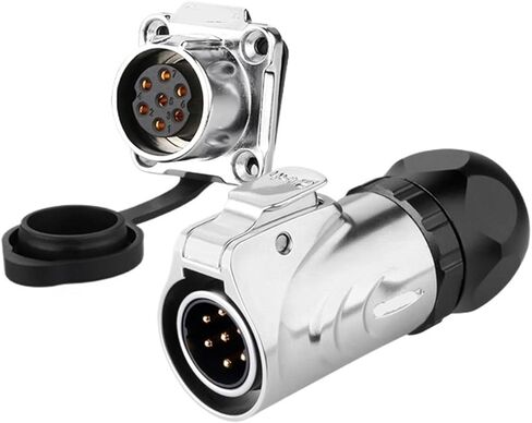 LP-20 connector full metal 7-pin mechanical equipment power signal aviation socket(Flange formal wear) in Saudi Arabia