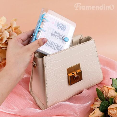 Framendino, 4 Pack Mini Saving Money Binder 1000 Cash Budget Book with Envelopes for Planning in Saudi Arabia
