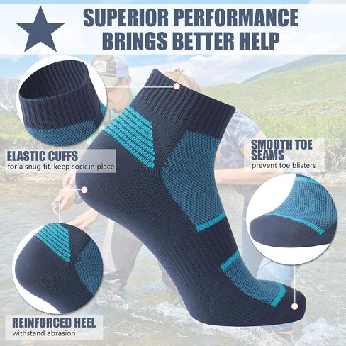 Waterproof Socks Neoprene Unisex Breathable Outdoor Sports Hiking Fishing Wading Crew/Ankle Socks in Saudi Arabia