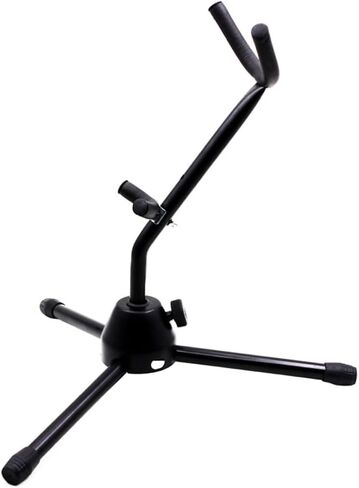 Milisten Durable Alto Saxophone Stand Bracket for Musical Instrument Storage and Display Portable Black Saxophone Holder for Home Shop and Exhibition Use Safe Non Damaging Design in Saudi Arabia