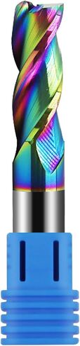 3/8" Carbide Square End Mills, DLC Rainbow Coating, 3 Flute, End Mill Bits for Aluminum, 3/8" Cutting Diameter in Saudi Arabia