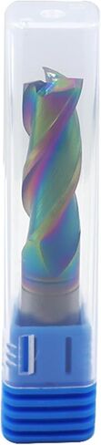 3/8" Carbide Square End Mills, DLC Rainbow Coating, 3 Flute, End Mill Bits for Aluminum, 3/8" Cutting Diameter in Saudi Arabia