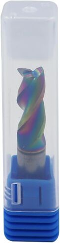 3/8" Carbide Square End Mills, DLC Rainbow Coating, 3 Flute, End Mill Bits for Aluminum, 3/8" Cutting Diameter in Saudi Arabia