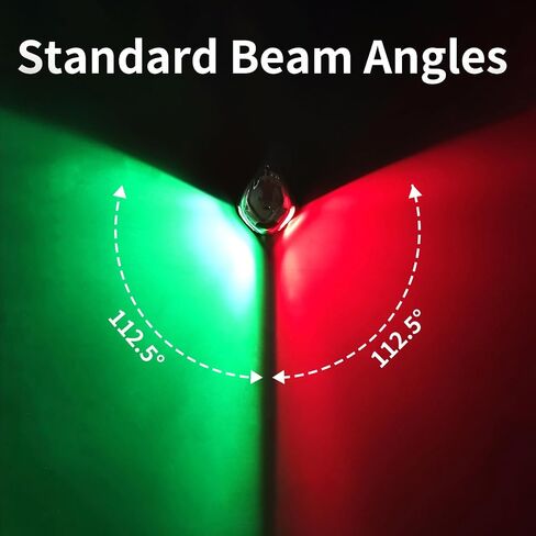 Boat Navigation Lights,Bi-Color Boat Bow Lights,Red and Green Marine Navigation Light,Waterproof 12V for Pontoon,Yacht,Speedboat in Saudi Arabia