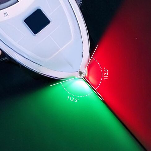 Boat Navigation Lights,Bi-Color Boat Bow Lights,Red and Green Marine Navigation Light,Waterproof 12V for Pontoon,Yacht,Speedboat in Saudi Arabia