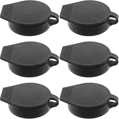 Homoyoyo 6pcs Key Panel Dust Covers, Waterproof Cap Door Lock Cabinets Black Door Covers for Switch Cabinet Protection Caps for Cam Locks Inner Diameter 22x19 mm in Saudi Arabia