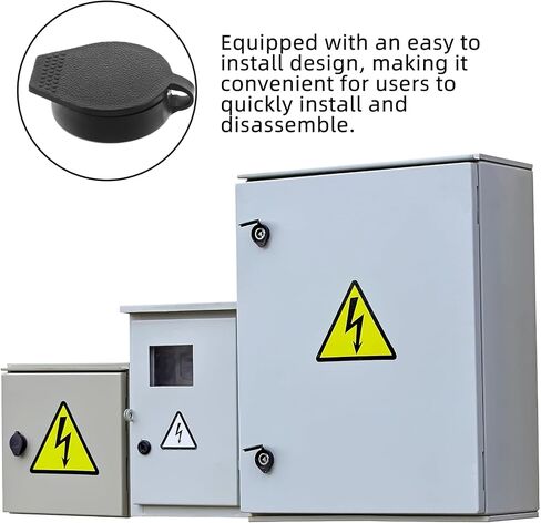 Homoyoyo 6pcs Key Panel Dust Covers, Waterproof Cap Door Lock Cabinets Black Door Covers for Switch Cabinet Protection Caps for Cam Locks Inner Diameter 22x19 mm in Saudi Arabia