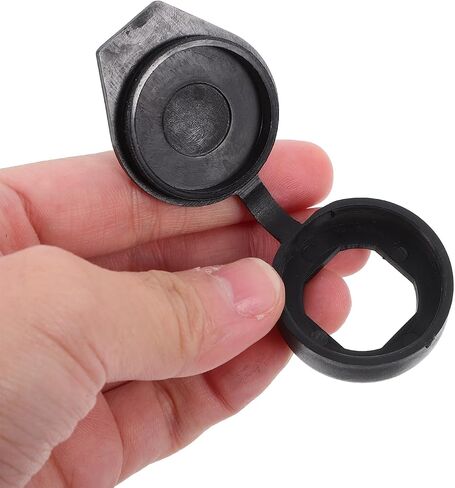 Homoyoyo 6pcs Key Panel Dust Covers, Waterproof Cap Door Lock Cabinets Black Door Covers for Switch Cabinet Protection Caps for Cam Locks Inner Diameter 22x19 mm in Saudi Arabia