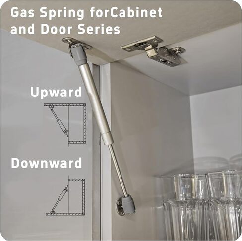 2Pcs Gas Springs 150N/33LB Lift Supports, Safety Lift Struts Gas Springs Shocks, Hydraulic Gas Struts for Soft Close Hinges, Cabinet Door Lid Stay in Saudi Arabia