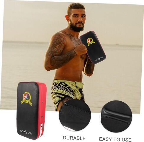 TOYANDONA Thick PU Kickboxing Pad Sturdy Kick Shield for Martial Arts Training Adjustable Size Body Protector for Boys and Girls and Adults for Taekwondo and Thai Boxing Random Color in Saudi Arabia