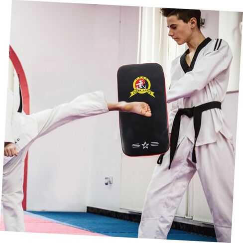 TOYANDONA Thick PU Kickboxing Pad Sturdy Kick Shield for Martial Arts Training Adjustable Size Body Protector for Boys and Girls and Adults for Taekwondo and Thai Boxing Random Color in Saudi Arabia