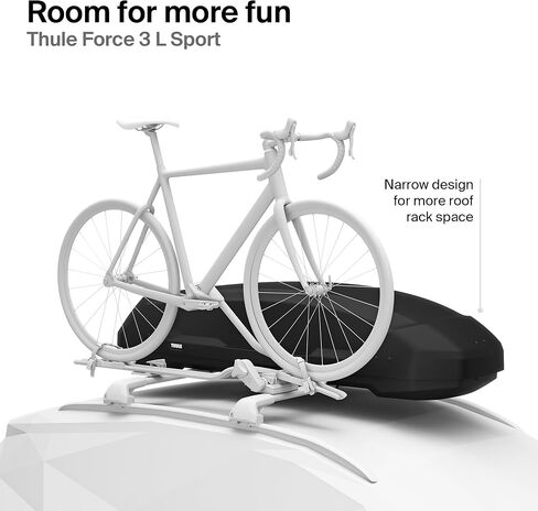Thule Force 3 - Size XXL - 21 Cu Ft - صندوق مثبت على السقف الديناميكي - فتحة ذات جانب ثنائي مع أقفال - تثبيت خالٍ من الأدوات - تصميم مقاوم للطقس - لسيارات الدفع الرباعي والشاحنات والسيارات والـ EVs والمزيد in Kuwait