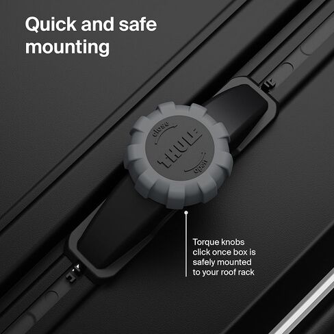 Thule Force 3 - Size XXL - 21 Cu Ft - صندوق مثبت على السقف الديناميكي - فتحة ذات جانب ثنائي مع أقفال - تثبيت خالٍ من الأدوات - تصميم مقاوم للطقس - لسيارات الدفع الرباعي والشاحنات والسيارات والـ EVs والمزيد in Kuwait