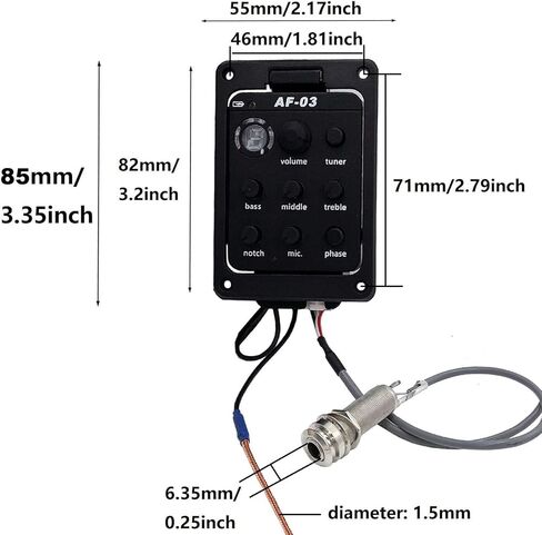 موالف الغيتار الصوتي preamp pickup eq ، 301 MIC Mod in Saudi Arabia