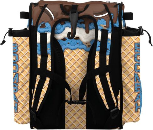 Boombah Mini Superpack Baseball Bac Bag - حقيبة ظهر لاعب Softball Softball - Ice Cream Multi Color - 8 "x12.5" x18 "(Monster Cookie) in Kuwait