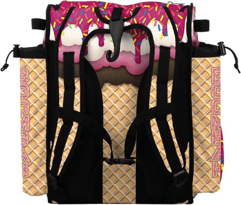 Boombah Mini Superpack Baseball Bac Bag - حقيبة ظهر لاعب Softball Softball - Ice Cream Multi Color - 8 "x12.5" x18 "(Monster Cookie) in Kuwait