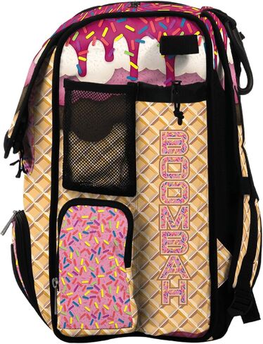 Boombah Mini Superpack Baseball Bac Bag - حقيبة ظهر لاعب Softball Softball - Ice Cream Multi Color - 8 "x12.5" x18 "(Monster Cookie) in Kuwait