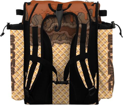 Boombah Mini Superpack Baseball Bac Bag - حقيبة ظهر لاعب Softball Softball - Ice Cream Multi Color - 8 "x12.5" x18 "(Monster Cookie) in Saudi Arabia