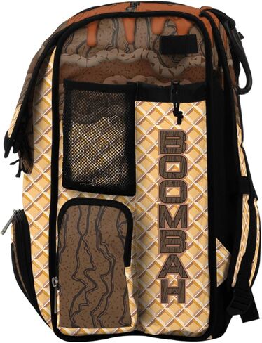 Boombah Mini Superpack Baseball Bac Bag - حقيبة ظهر لاعب Softball Softball - Ice Cream Multi Color - 8 "x12.5" x18 "(Monster Cookie) in Saudi Arabia