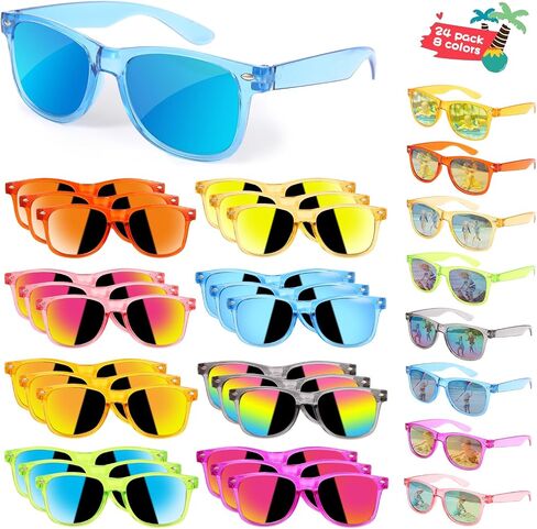 35 Packs New LED Glasses 7 Neon Colors（ 2 NEW Neon Colors Added ）glow in the dark party supplies for Kids Adult Glow sticks Light Up Glasses fit Birthday Valentine's Day Halloween Christmas Carnival in Saudi Arabia
