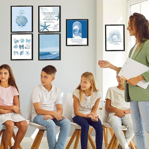 Shejdgart Reading Posters Classroom Decor - 6 Pcs Vintage Motivational Posters for Classroom Reading Corner Decor, Book Club Library Wall Art Decorations, Elementary School Bulletin Board Decorations in Saudi Arabia