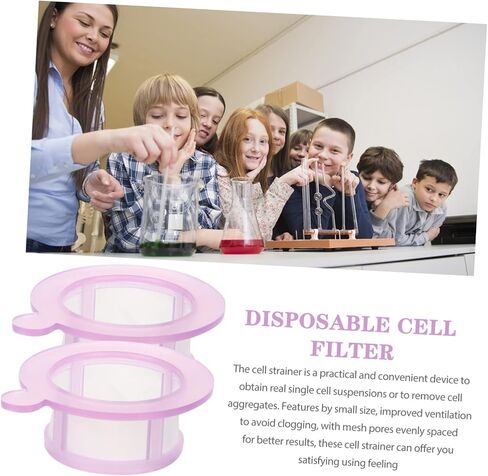 GLEAVI 10pcs Disposable Cell Strainers Laboratory Mesh Filters for Cell Filtration Lightweight and Sturdy Design for Results Scientific Experiments and Teaching in Saudi Arabia