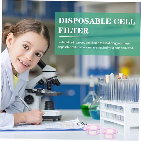 GLEAVI 10pcs Disposable Cell Strainers Laboratory Mesh Filters for Cell Filtration Lightweight and Sturdy Design for Results Scientific Experiments and Teaching in Saudi Arabia