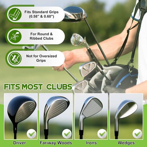 Golf Grip Trainer & Connection Band ، Club Grip Trainer Aid Ad Afft and Swing Crateging Arm Band Kit for Handed Handed Men Women Golfer Beginner Fix and Corbow Position in Kuwait