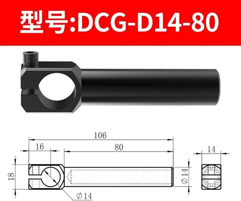 1PCS DCG Series Air Pneumatic Accessories Connectors Bracket Bracket (DCG-S10-D10) in Saudi Arabia