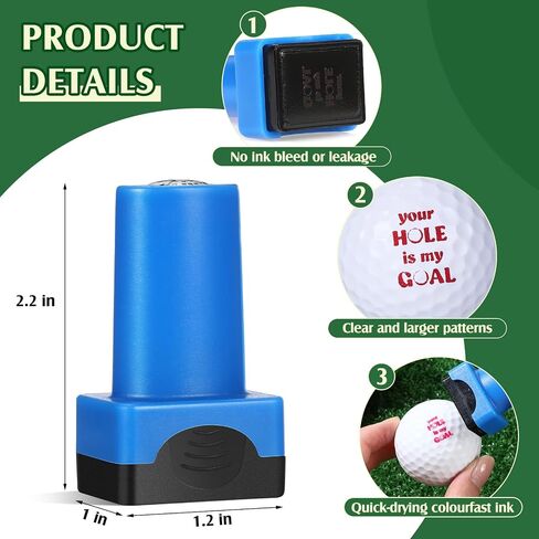 3 حزمة لعبة Golf Ball Stamp علامات طوابع لعبة Golf Ball Ball القابلة لإعادة الاستخدام Golf Ball Tool لتحديد كرات الجولف لإكسسوارات غولف هدايا الغولف in Saudi Arabia