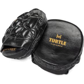 HIT N MOVE Curved Micro Turtle Boxing Mitts and Pads Suitable for Boxing Gloves Men, Boxing Equipment, MMA Gloves Men, UFC Gloves, Boxing Mitts Leather, High-Performance Focus Mitts in Saudi Arabia