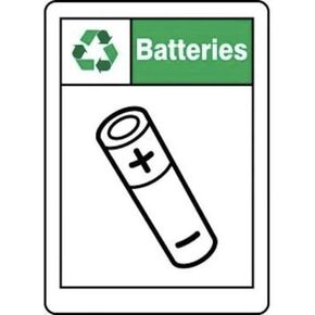 SAFETY SIGNS BATTERIES 10 X 7, Mfr: MPLR599VS-A in Saudi Arabia
