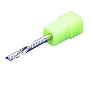 3.175/4/5/6/8mm Shank Left Spiral Milling Cutter Down Cut One Flute Router Bit CNC End Mill Carbide Milling Cutter(4x8x45L) in Kuwait