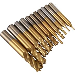 قاطع طحن CNC العام بتات HSS 4-Blade مستقيمة الطحن الطحن القاطع 1.5-10 مم مجموعة قطع الطحن in Kuwait