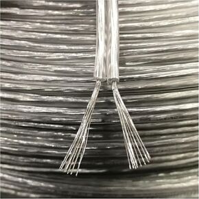 UL (PVC) Wire and Cable Tinned Copper Two-core Transparent Parallel Wire Flower Cable Water.Proof L+E+D Lamp Holders Wire 0.75/1/2/2.5 Square Charging Cable(2core 1.5mm2) in Saudi Arabia
