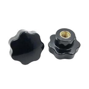 Bakelite 7Star Sharped Knob M6 M8 M10 M12 Thread Star Knob Blind Hole Female Thread Nut Clamping Knob Handles(M6X32) in Saudi Arabia