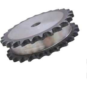 Tooth Roller Chain Sprocket, 1Pcs 10-26 Tooth 08B Double Row Sprockets 45# Steel 12mm-18mm Bore(26 Teeth(Hole 18mm)) in Saudi Arabia