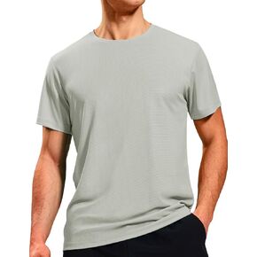 Mier Mens Dry Fit Therts Thirts Athletic Running Tshirt Shirt Short Lighty Gym Gym Sport Shirt ، Crew Neck in Saudi Arabia